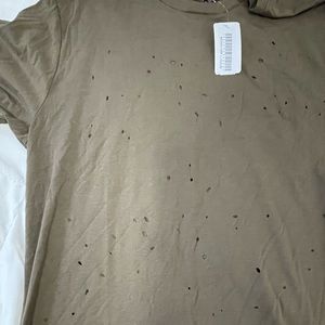 Men’s Tee with holes in front solid back